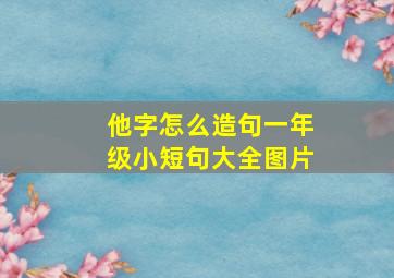 他字怎么造句一年级小短句大全图片