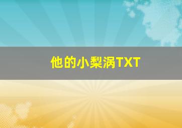 他的小梨涡TXT