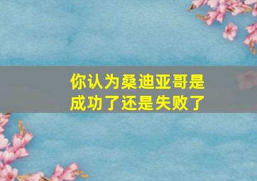 你认为桑迪亚哥是成功了还是失败了