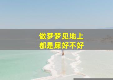 做梦梦见地上都是屎好不好