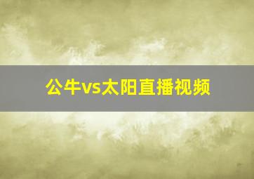 公牛vs太阳直播视频