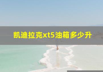 凯迪拉克xt5油箱多少升