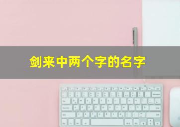 剑来中两个字的名字