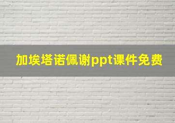 加埃塔诺佩谢ppt课件免费