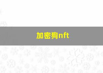 加密狗nft