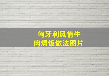 匈牙利风情牛肉焗饭做法图片