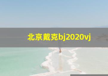 北京戴克bj2020vj