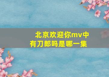 北京欢迎你mv中有刀郎吗是哪一集