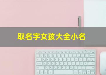 取名字女孩大全小名