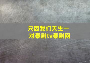 只因我们天生一对泰剧tv泰剧网