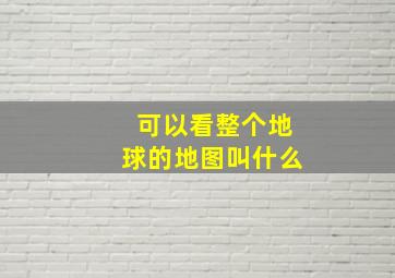 可以看整个地球的地图叫什么