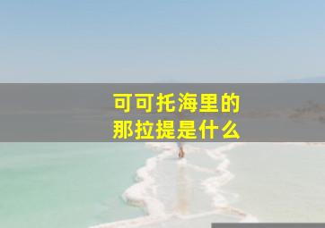 可可托海里的那拉提是什么