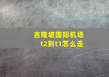 吉隆坡国际机场t2到t1怎么走