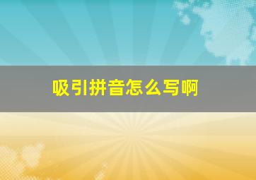 吸引拼音怎么写啊