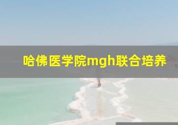 哈佛医学院mgh联合培养