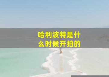 哈利波特是什么时候开拍的