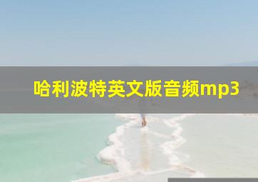 哈利波特英文版音频mp3