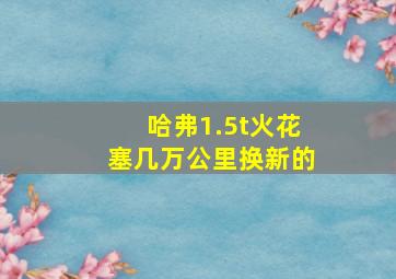 哈弗1.5t火花塞几万公里换新的