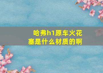 哈弗h1原车火花塞是什么材质的啊