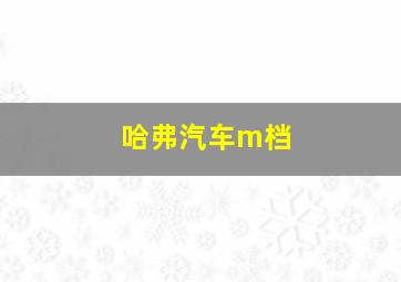 哈弗汽车m档