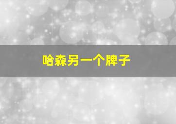 哈森另一个牌子