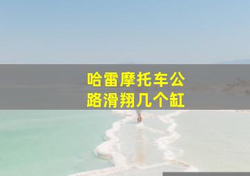 哈雷摩托车公路滑翔几个缸