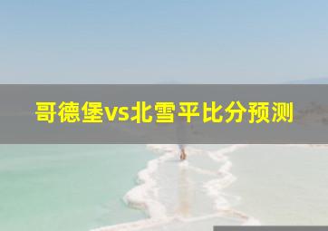 哥德堡vs北雪平比分预测