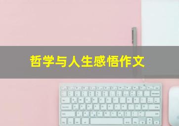 哲学与人生感悟作文