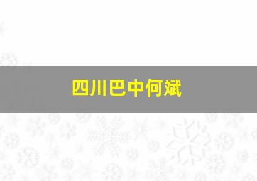 四川巴中何斌