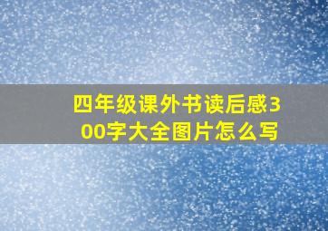 四年级课外书读后感300字大全图片怎么写