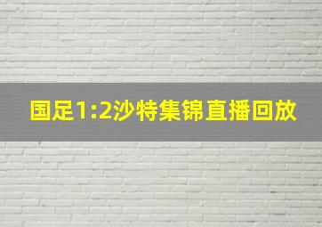 国足1:2沙特集锦直播回放