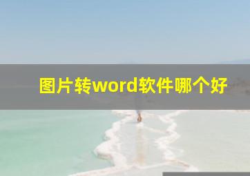 图片转word软件哪个好