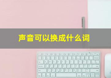 声音可以换成什么词