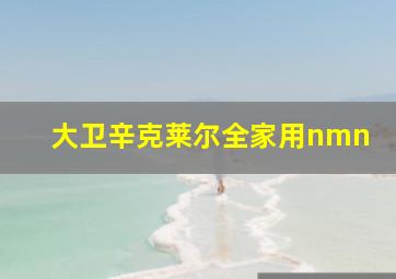 大卫辛克莱尔全家用nmn