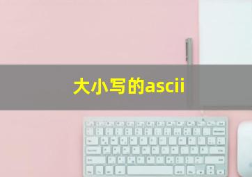 大小写的ascii