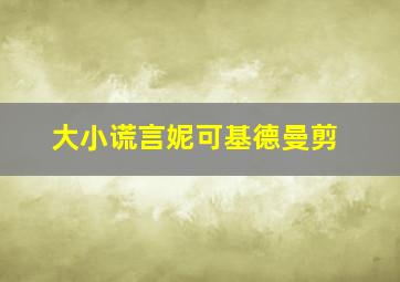 大小谎言妮可基德曼剪