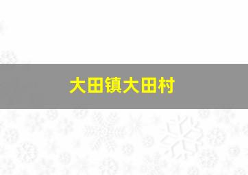 大田镇大田村