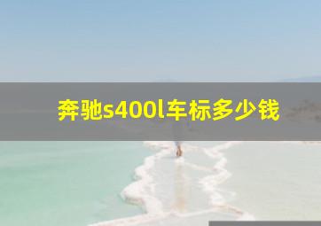 奔驰s400l车标多少钱