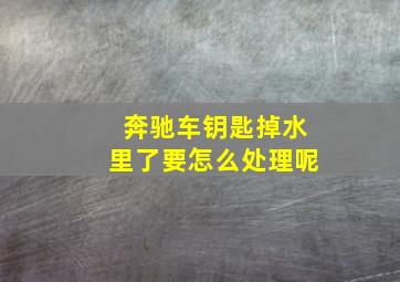 奔驰车钥匙掉水里了要怎么处理呢