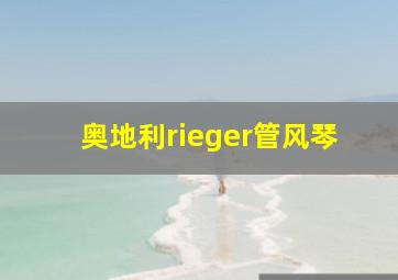 奥地利rieger管风琴