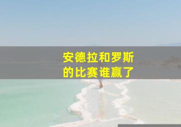 安德拉和罗斯的比赛谁赢了