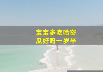 宝宝多吃哈密瓜好吗一岁半