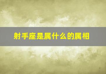 射手座是属什么的属相