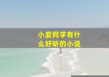 小爱同学有什么好听的小说