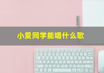 小爱同学能唱什么歌