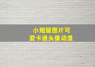 小短腿图片可爱卡通头像动漫