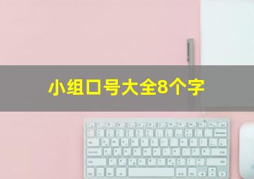 小组口号大全8个字