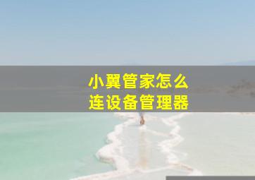 小翼管家怎么连设备管理器