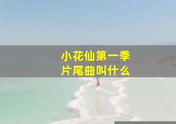 小花仙第一季片尾曲叫什么