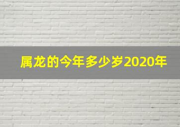 属龙的今年多少岁2020年